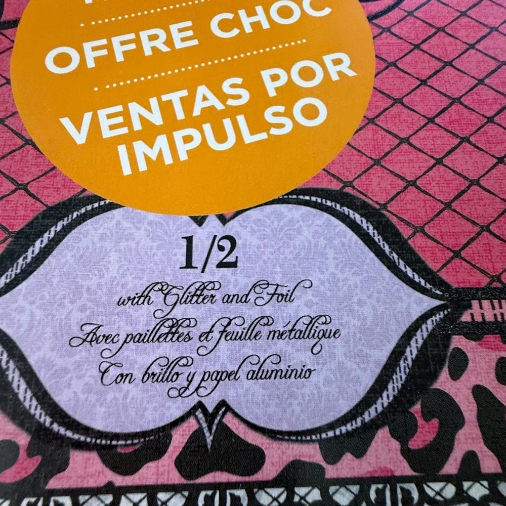 DCWV La Bella Rouge Stack 12x12 Cardstock 47 Sheets‎ Glitter Foil CP-012-00591